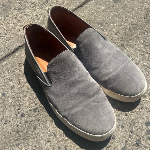 Allen Edmonds Mens 10 D Holden Beach Loafers Shoes Gray Suede Casual Sneaker - Picture 1 of 5